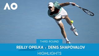 Reilly Opelka v Denis Shapovalov Highlights 3R  Australian Open 2022 [upl. by Frech709]