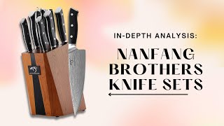 NANFANG BROTHERS Knife Sets for Kitchen A Comprehensive 9 Piece Damascus Kitchen Knife Review [upl. by Oilicec861]