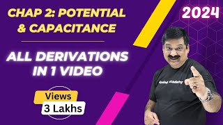 Potential amp Capacitance All derivations in one Video NCERT Class 12 Physics Chap 2 💥2024💥 [upl. by Aleusnoc]