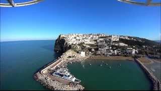 Peschici la perla del Gargano in Puglia vista dallalto  Il porto  Aircam Drone View [upl. by Brookner]