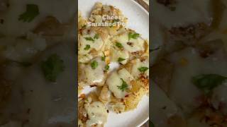 Cheesy Smashed Potato  Easy Potato Recipe  Potato Snacks  Quick Recipe  Potato Recipe shortfeed [upl. by Harriman]