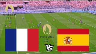 🔴LIVE France U23 vs Spain U23  THE FINAL  Mens Football Olympics Games 2024 [upl. by Aratal517]