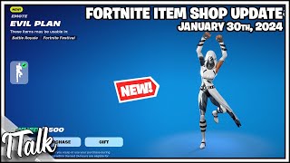 NEW EVIL PLAN EMOTE Fortnite Item Shop January 30th 2024 Fortnite Chapter 5 [upl. by Nilatak761]