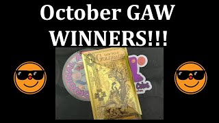 WINNERS October Monthly GAWS [upl. by Enialed]