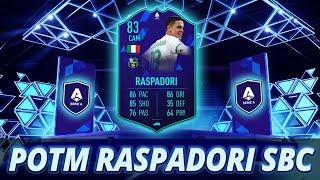 FIFA 22 GIACOMO RASPADORI SBC CHEAPEST SOLUTION  NO LOYALTY [upl. by Teddie]