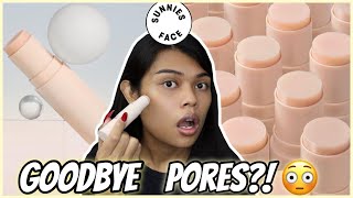 SUNNIES FACE THE PERFECTOR REVIEW GOODBYE PORES AND GLASS SKIN DAW WeEeeEEeeEEH YUNG TOO [upl. by Nospmas]