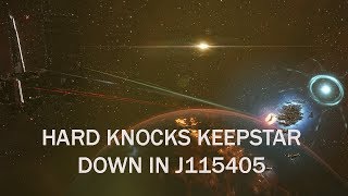 EVE Online Hard Knocks Keepstar down in J115405 [upl. by Ettolrahc]