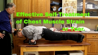 Effective SelfTreatment of Chest Muscle Strain or Tear [upl. by Lewin]