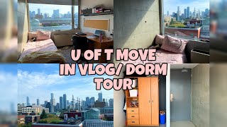 UNIVERSITY OF TORONTO NEW COLLEGE MOVE IN VLOGDORM TOUR [upl. by Emmerie218]