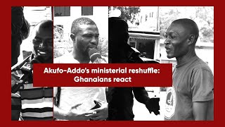 Ministerial reshuffle views from some Ghanaians [upl. by Suoiradal]