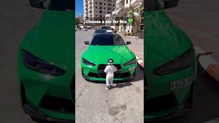 Choose a car for Bro 💚 shorts automobile car carlover bmw [upl. by Ahsenhoj621]