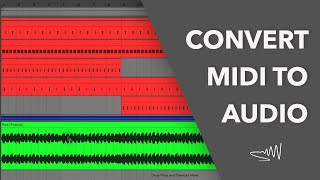 Convert MIDI to audio in Ableton Live  2 ways [upl. by Lorinda]