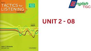 TACTICS for LISTENING BASIC UNIT 2 08 [upl. by Neahs]