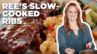 Ree Drummonds Sticky Spicy SlowCooked Ribs  The Pioneer Woman  Food Network [upl. by Ruvolo]