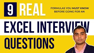 Data analyst interview  Excel Interview Questions and answers  Excel test for job interview Hindi [upl. by Eloise]