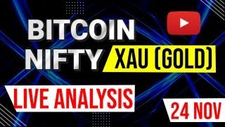 Live trading BTC Nifty and XAU Gold [upl. by Elfrieda711]