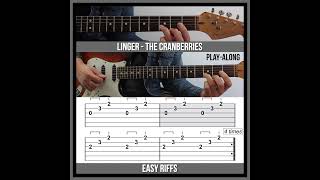 Easy Guitar Riffs  Linger TAB  The Cranberries [upl. by Rehpotisrhc]