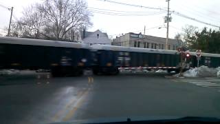 Train crossing  Wanaque Ave Pompton Lakes NJ [upl. by Nylatsyrk253]