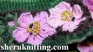 Crochet Flat Flower Tutorial [upl. by Ragan]