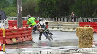 Australian Postie Bike GP  crash corner [upl. by Onairotciv]