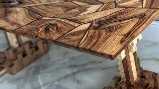 Crafting a Stunning Walnut Epoxy Table from Scraps [upl. by Korrie]