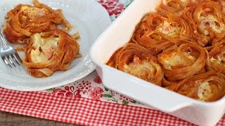 Nidi di tagliatelle al forno Ricetta semplice e veloce [upl. by Arikahs]