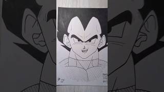 VEGETA 🔥  anime comodesenhar desenho aprendaadesenhar vegeta dragonball goku akiratoriyama [upl. by Laehcor]