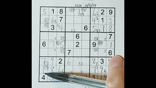 10224 SUDOKU 1126 [upl. by Essy]