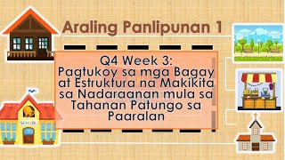 AP1 Pagtukoy sa mga Bagay at Estruktura na Makikita sa Daan mula sa Tahanan Patungo sa Paaralan [upl. by Namso]