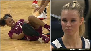 Player KICKED After Trying To TRIP Opponent With Her Legs Then Waves Goodbye To Her After Ejection [upl. by Wally]