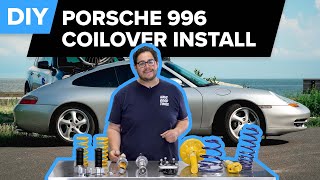 Porsche 996 911 Coilover Installation DIY 19992005 Porsche 996 Carrera Ohlins Coilover Kit [upl. by Lyred421]