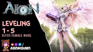 Aion Classic  Leveling 15 Elyos Mage No commentary  basic tips [upl. by Olli]