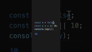 logical OR operator  javascript [upl. by Philps]