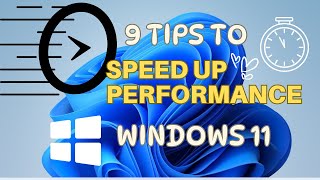 Improve Your Windows 11 Speed And Run Faster  Windows 11 Tips and Tricks Tutorial [upl. by Laspisa]