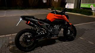 KTM Duke 790 Stock vs Arrow vs Austin Racing RS22 homologated [upl. by Tchao317]