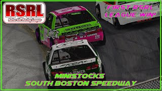 RSRLMinistocksSouth Boston SpeedwayiRacing League Racing [upl. by Ednew391]