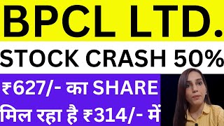 BPCL share down 50  why BPCL share is fallling today BPCL share news today  bonus  dividend [upl. by Alfons100]