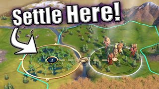 How to Analyze Start Locations in Civ 6 Rise and Fall a Guide to your Settling Strategy [upl. by Sarkaria]