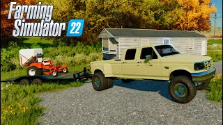 Farming Simulator 22  STARTING A MOWING BUSINESS WITH 0 AND A TRUCK [upl. by Pembrook]