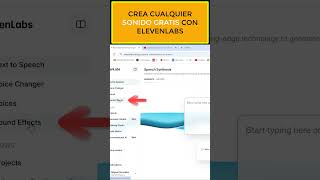 Cómo CREAR cualquier SONIDO gratis con IA  ElevenLabs Sound Effects Tutorial [upl. by Cynde]