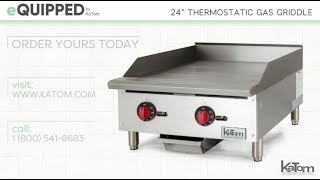 eQuipped 24in Thermostatic Gas Griddle [upl. by Elyrad289]