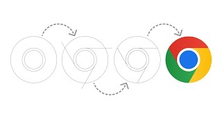 How to create Google Chrome Logo in Adobe Illustrator [upl. by Delanos]