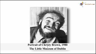 Portrait of Christy Brown 1980 at The Little Museum of Dublin [upl. by Ahsinom]