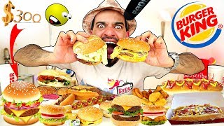 تحدي المنيو الكامل من برغر كينغ بمعدل ۲٥ الف سعرة حرارية  Burger Kings Full Menu Challenge [upl. by Nuj104]