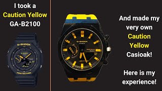 I took a GShock GAB2100 Caution Yellow and turned it into a Casioak with SKXMod Gen 6 Ultra [upl. by Jermain]