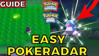 NEW Easy PokeRadar Shiny Hunting Method Pokemon Brilliant Diamond Shining Pearl Guide [upl. by Latini]