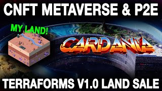 CARDANIA The Next Pavia Metaverse PlayToEarn P2E Cardano NFT Terraforms V10 Land Sale LIVE [upl. by Macintyre]