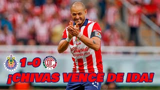 CHIVAS VENCE A TOLUCA CUARTOS DE FINAL DE IDA LIGA MX CLAUSURA 2024  EN ZONA FUT [upl. by Josefina5]