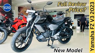 New Yamaha FZ Version 3 Black Colour Full Review ✅ 2023 New Colour FZ V3 Price Offer amp Features [upl. by Ezarra780]