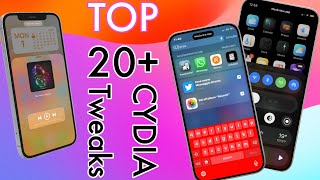 TOP 20 Cydia Tweaks iOS 16151413 Checkra1nampUnc0ver Jailbreaks Tweaks Update [upl. by Wendie738]